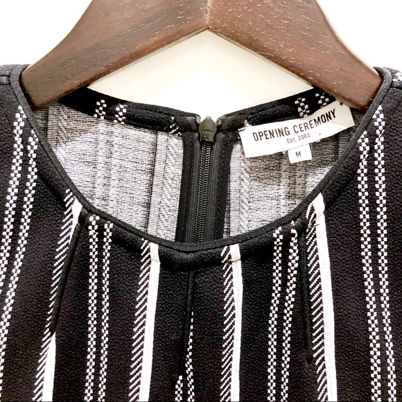 NWOT Opening Ceremony Striped Dress w/Ruffle Hem - Picture 4 of 8